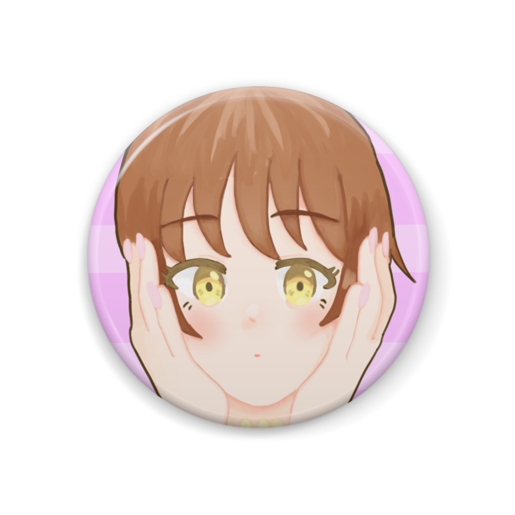 女の子缶バッジ　