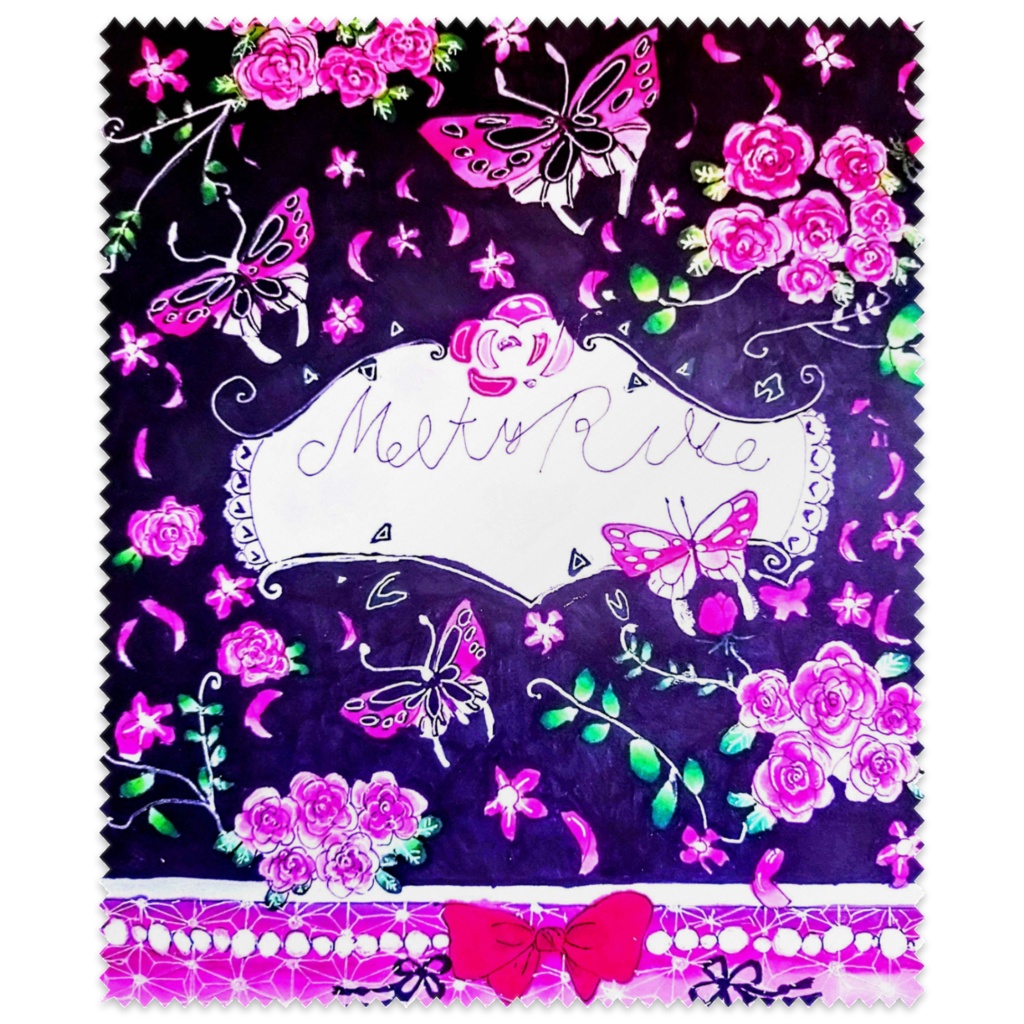 メルティローズ浴衣風メガネ拭き