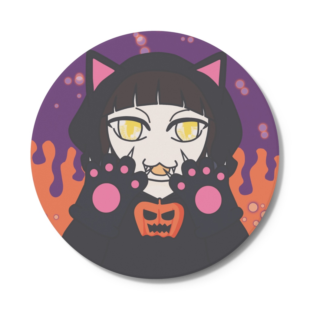 ねここ、ハロウィン黒猫のすがた