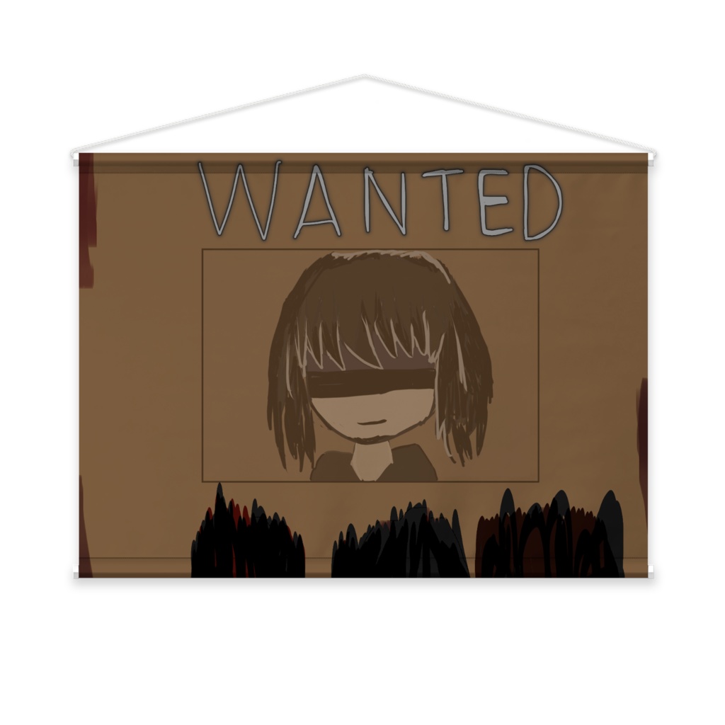 手配書風タペストリー