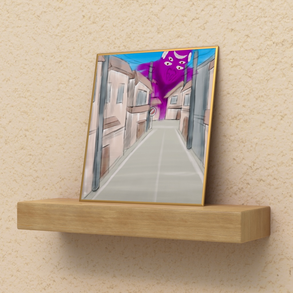 ◾️◾️小学校図工室に保存された色鉛筆画