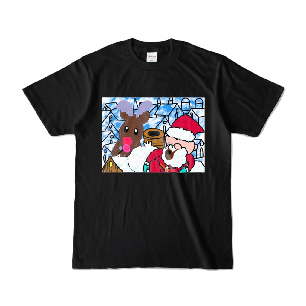 雪の降る街に現れたサンタは休憩時間