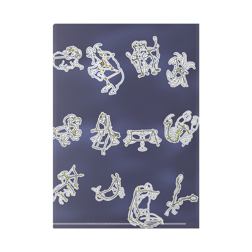 12星座のクリアファイル