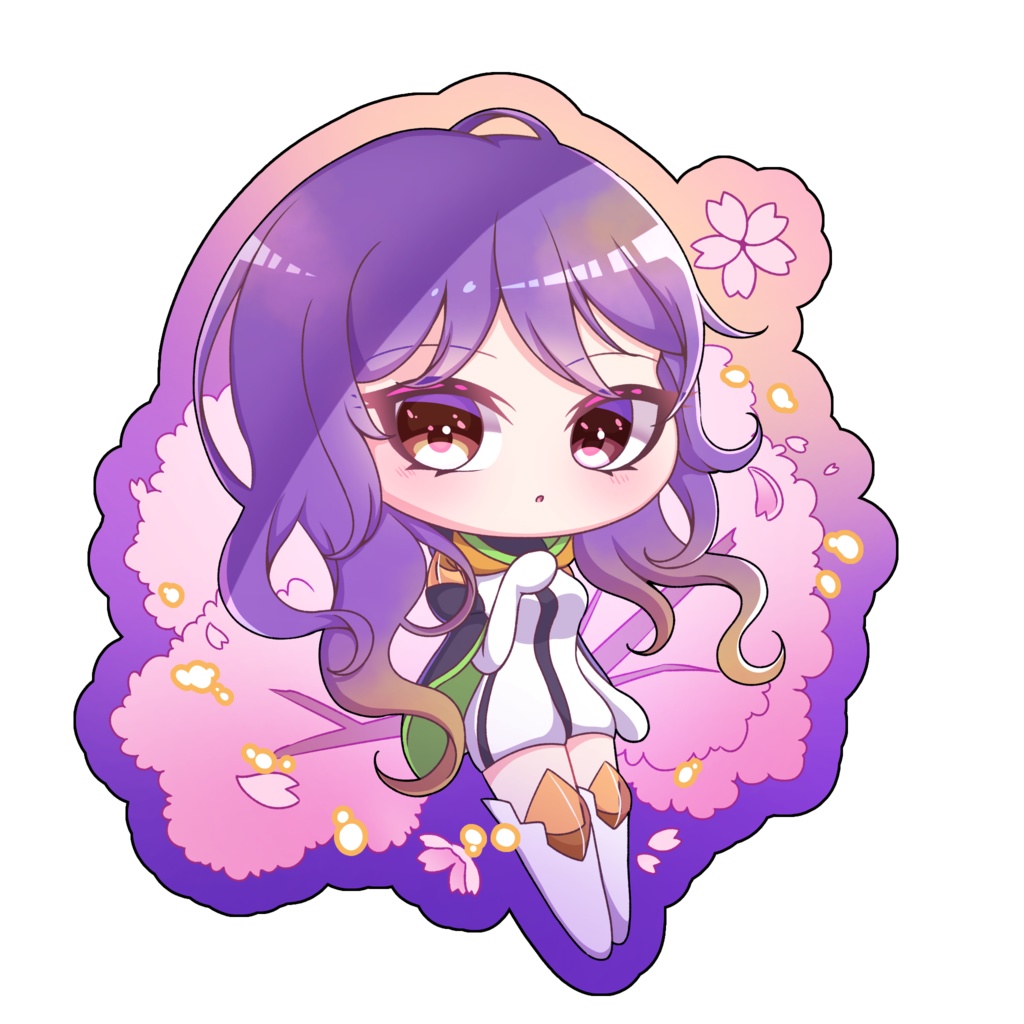 夜桜アクリルキーホルダー