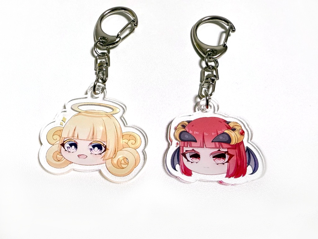 ゆっくり天使悪魔アクリルキーホルダー