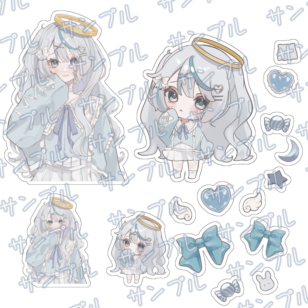 『ゆめかわおんなのこ』ステッカー