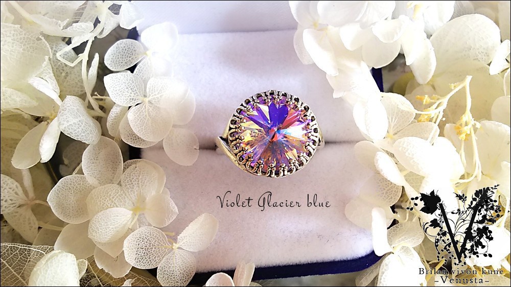 *艶美なヴァイオレットの銀古美リング-Vintage-*