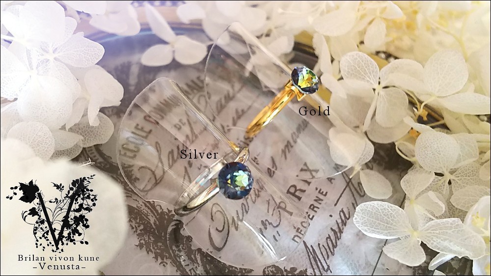 *クリスタルサハラの一粒リング(ネックレス)*