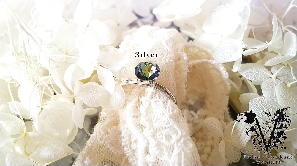 *クリスタルサハラの一粒リング(ネックレス)*