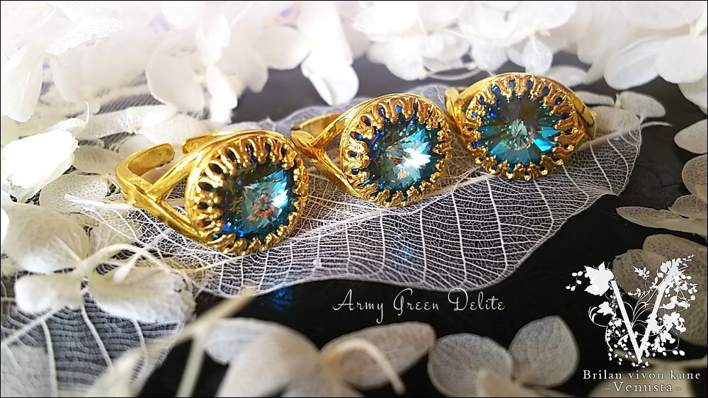 *アーミーグリーンディライトのクラウンリング-リヴォリ-*