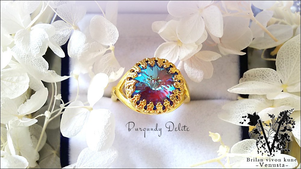 *バーガンディディライトのクラウンリング-リヴォリ-*