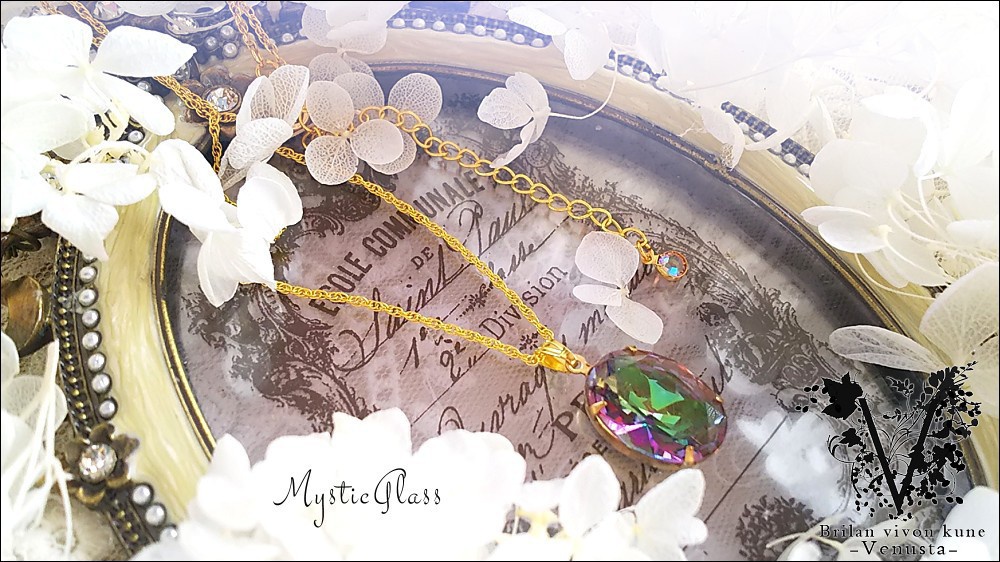 *魅せるミスティックトパーズ風ネックレス*