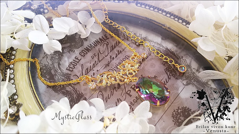 *魅せるミスティックトパーズ風ネックレス*