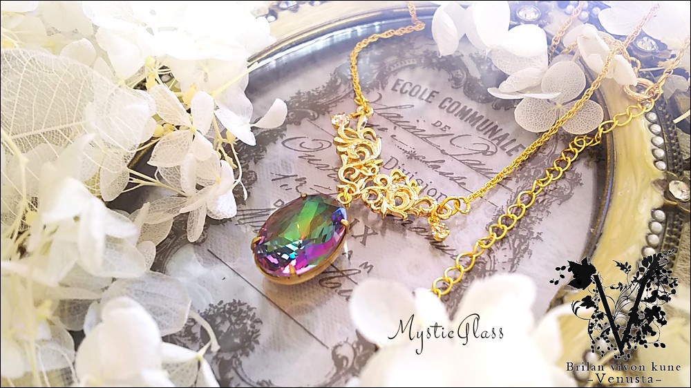 *魅せるミスティックトパーズ風ネックレス*