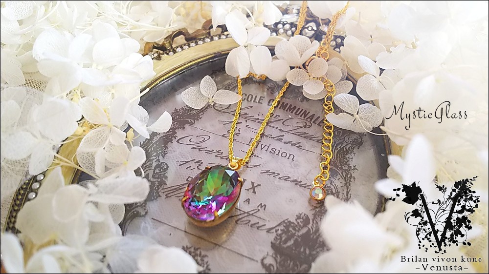 *魅せるミスティックトパーズ風ネックレス*