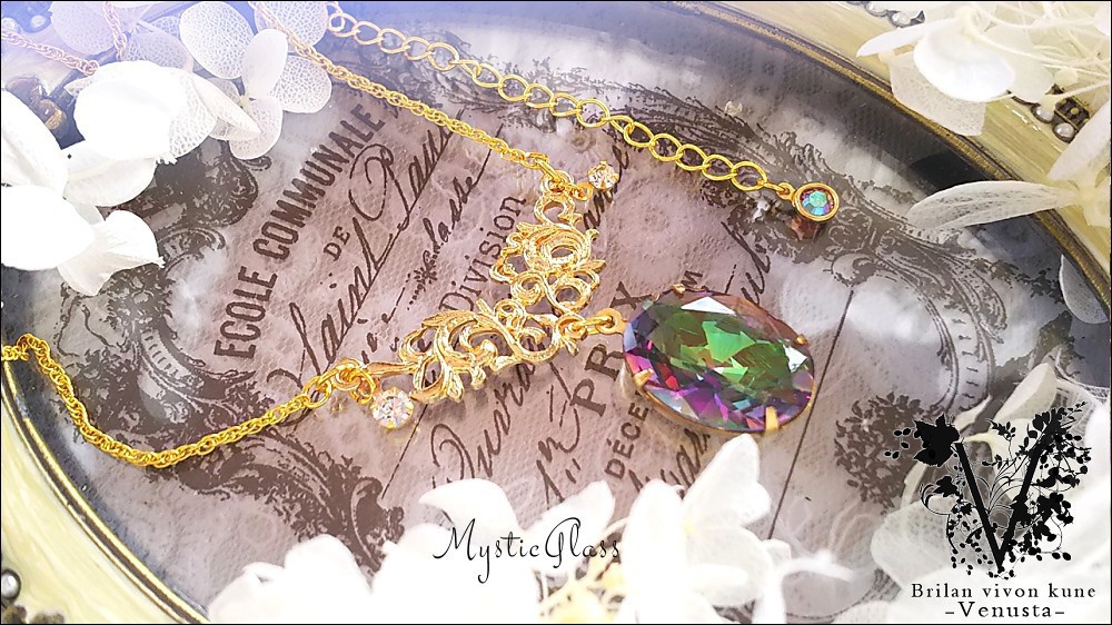 *魅せるミスティックトパーズ風ネックレス*