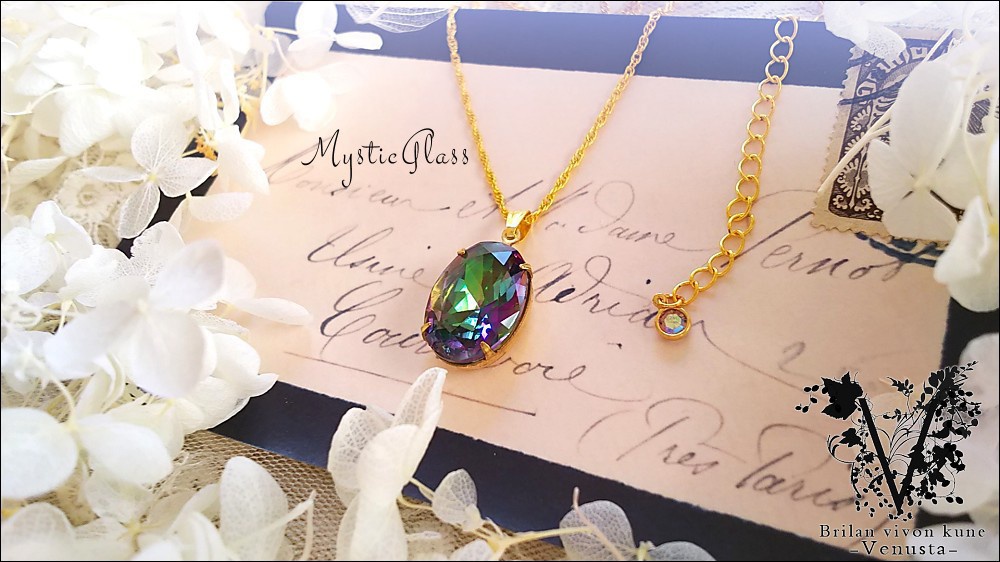 *魅せるミスティックトパーズ風ネックレス*