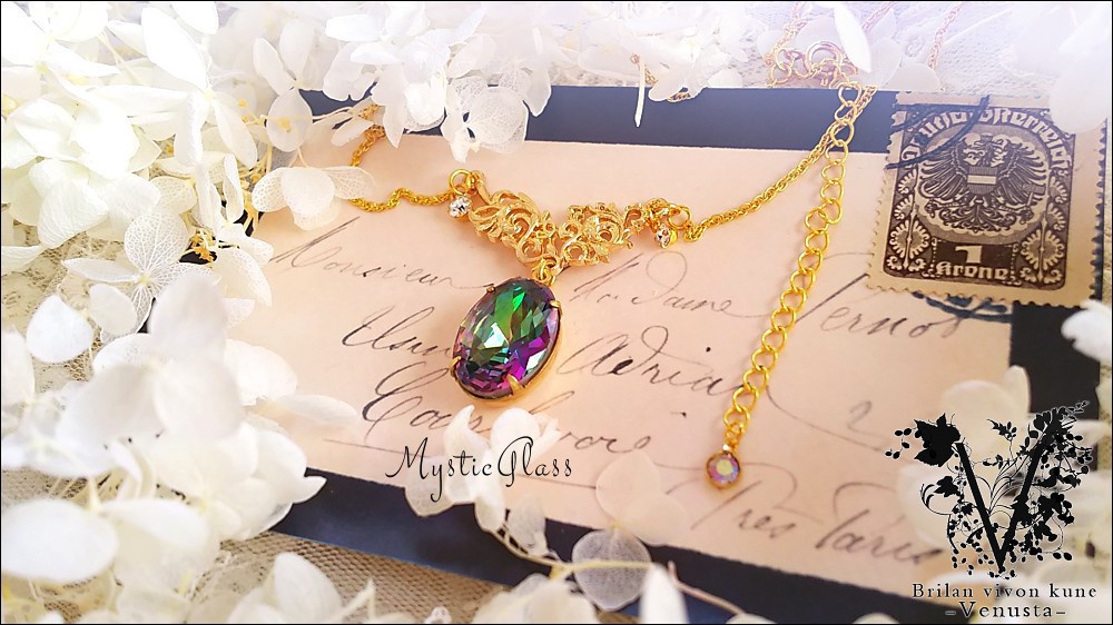 *魅せるミスティックトパーズ風ネックレス*