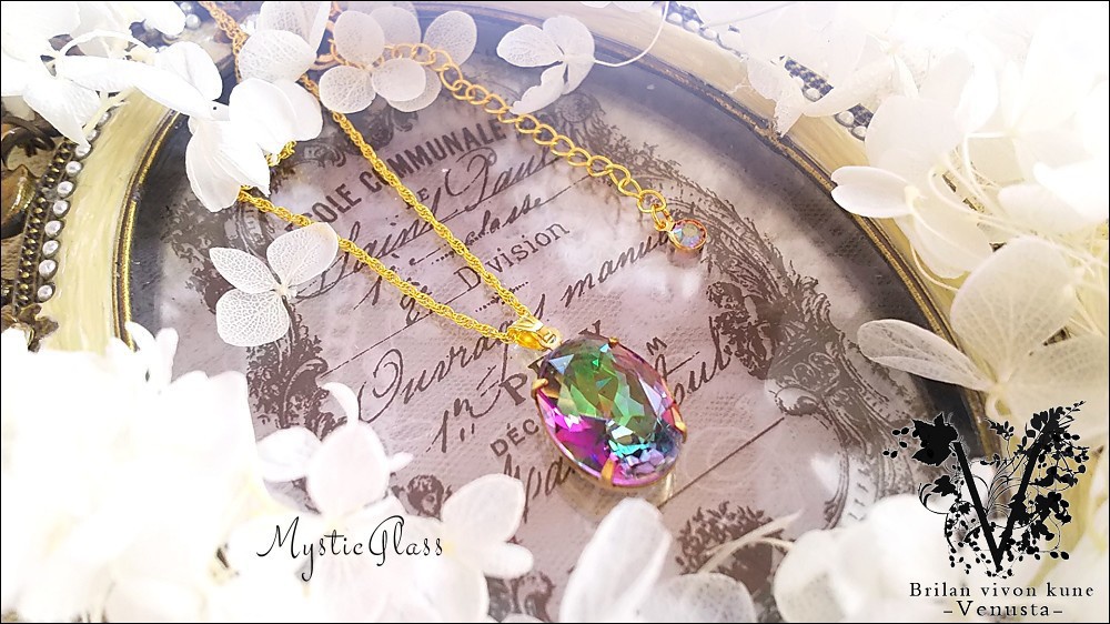 *魅せるミスティックトパーズ風ネックレス*