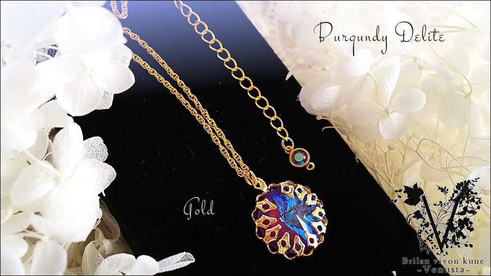 *秘石の装飾品-バーガンディディライト/リヴォリ-*