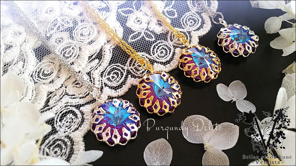 *秘石の装飾品-バーガンディディライト/リヴォリ-*