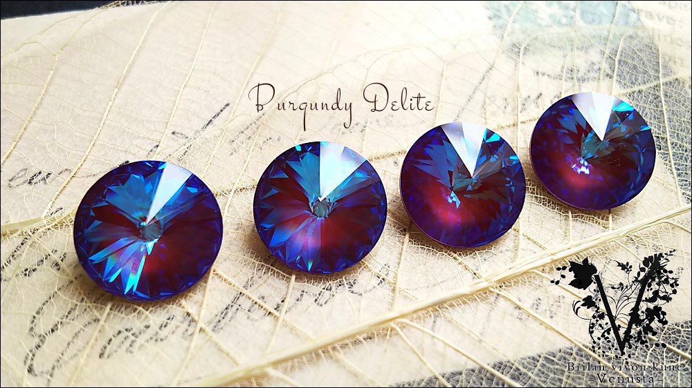 *秘石の装飾品-バーガンディディライト/リヴォリ-*