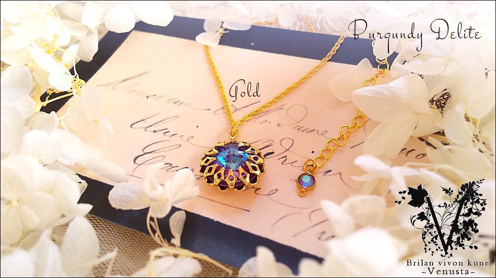 *秘石の装飾品-バーガンディディライト/リヴォリ-*