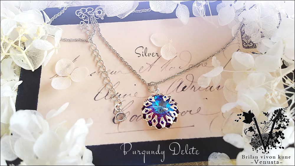 *秘石の装飾品-バーガンディディライト/リヴォリ-*