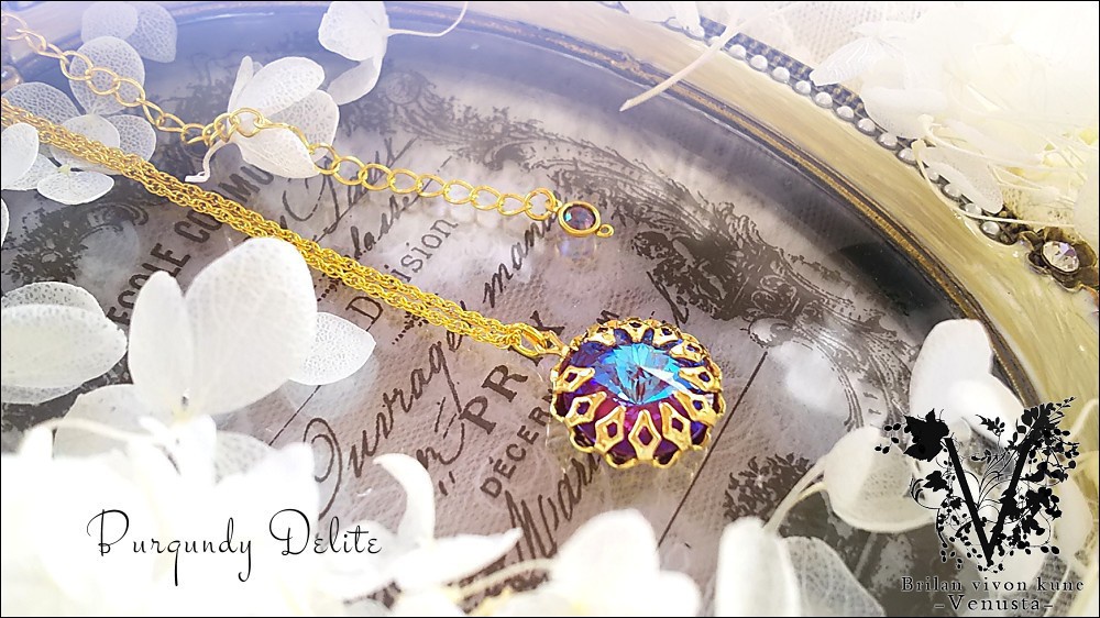 *秘石の装飾品-バーガンディディライト/リヴォリ-*