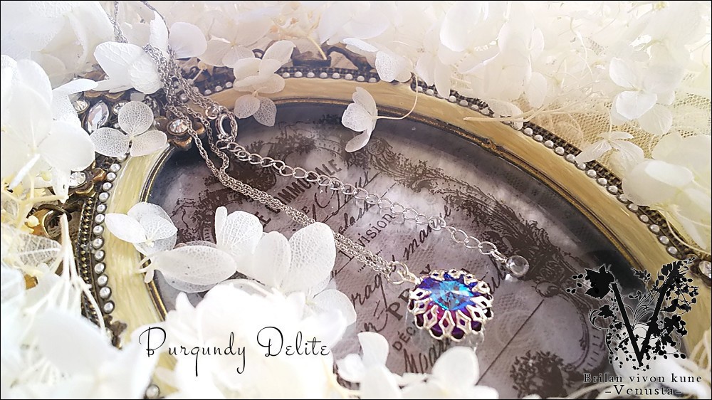 *秘石の装飾品-バーガンディディライト/リヴォリ-*