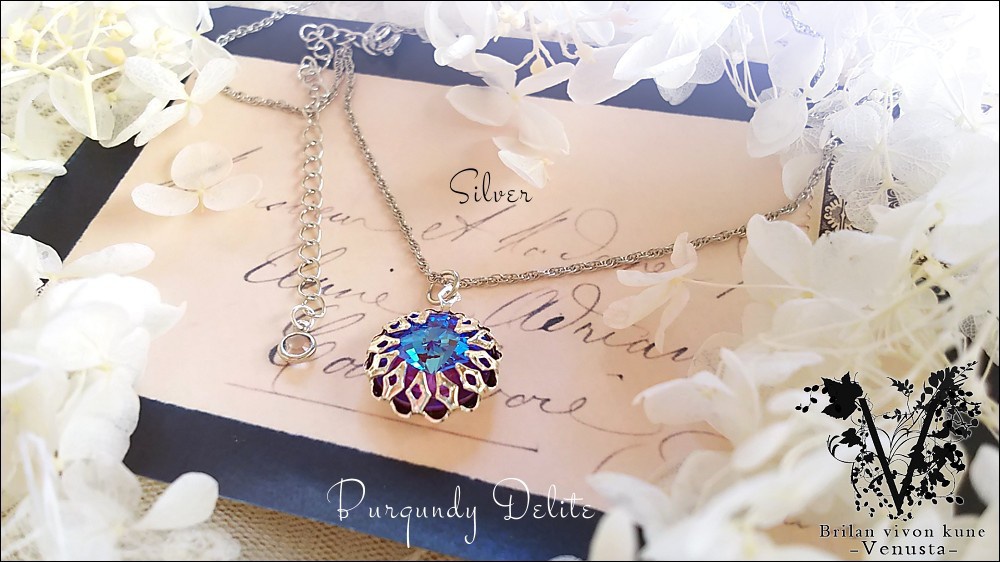 *秘石の装飾品-バーガンディディライト/リヴォリ-*