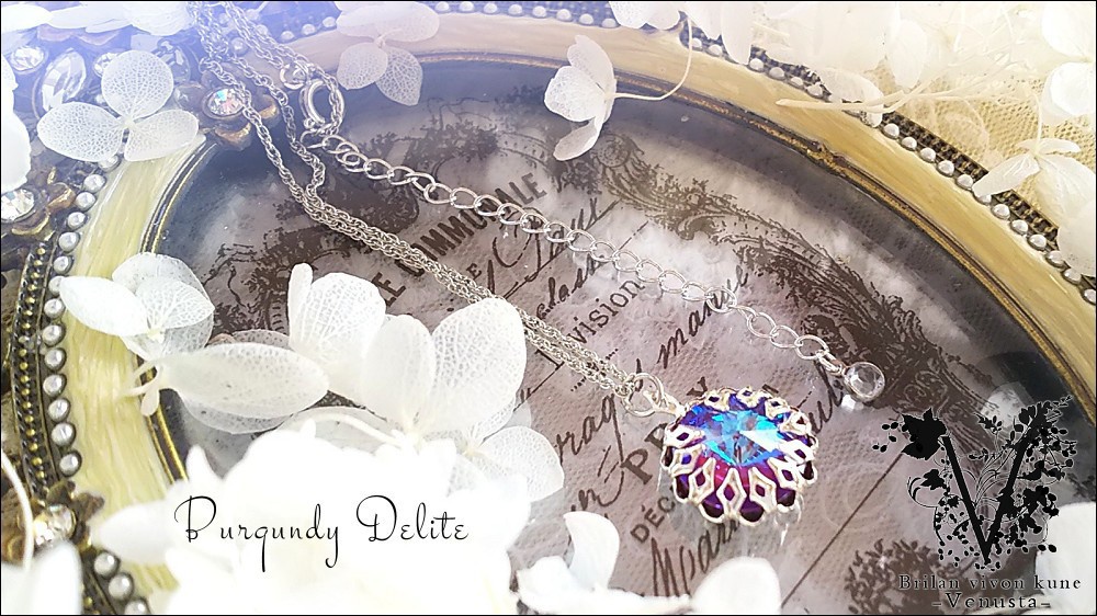 *秘石の装飾品-バーガンディディライト/リヴォリ-*