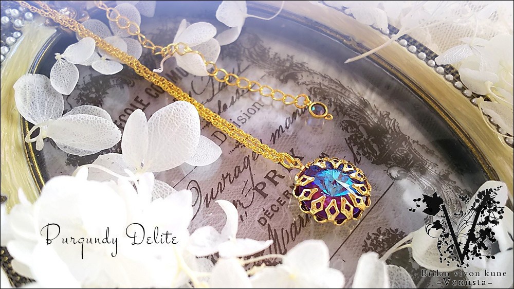 *秘石の装飾品-バーガンディディライト/リヴォリ-*