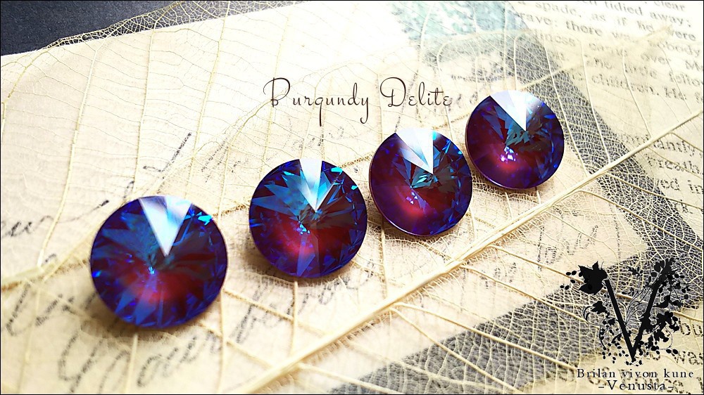 *秘石の装飾品-バーガンディディライト/リヴォリ-*