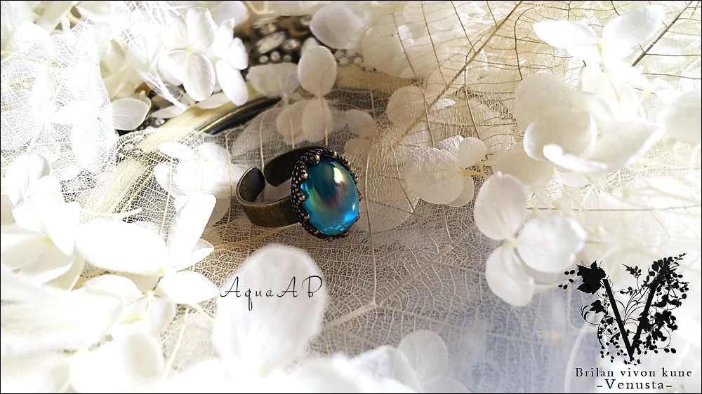 *オーロラの輝き-金古美リング-*