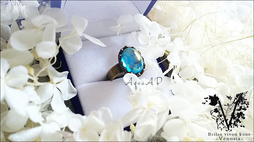 *オーロラの輝き-金古美リング-*