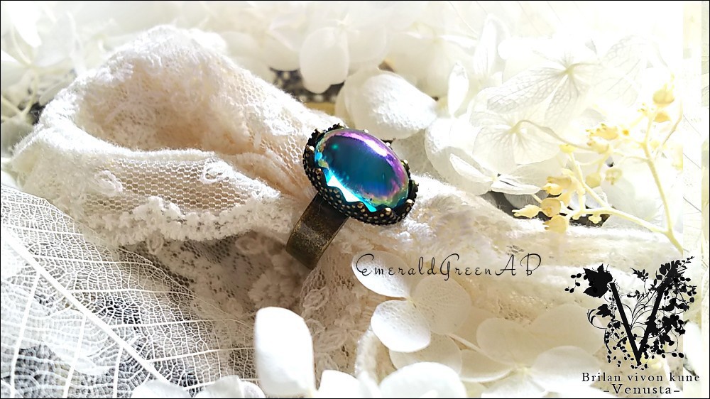 *オーロラの輝き-金古美リング-*