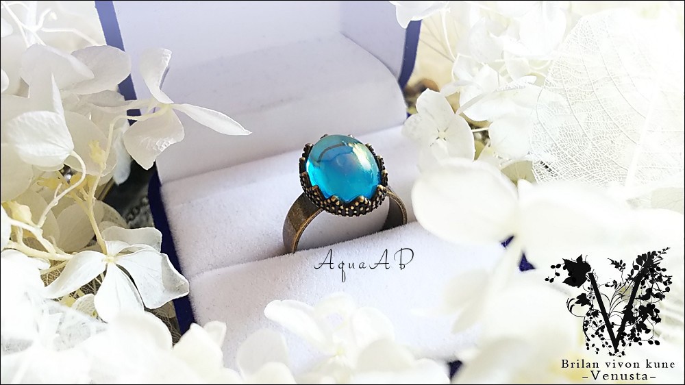 *オーロラの輝き-金古美リング-*