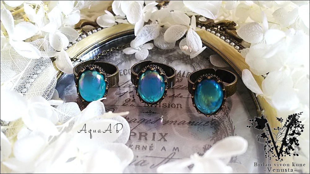 *オーロラの輝き-金古美リング-*