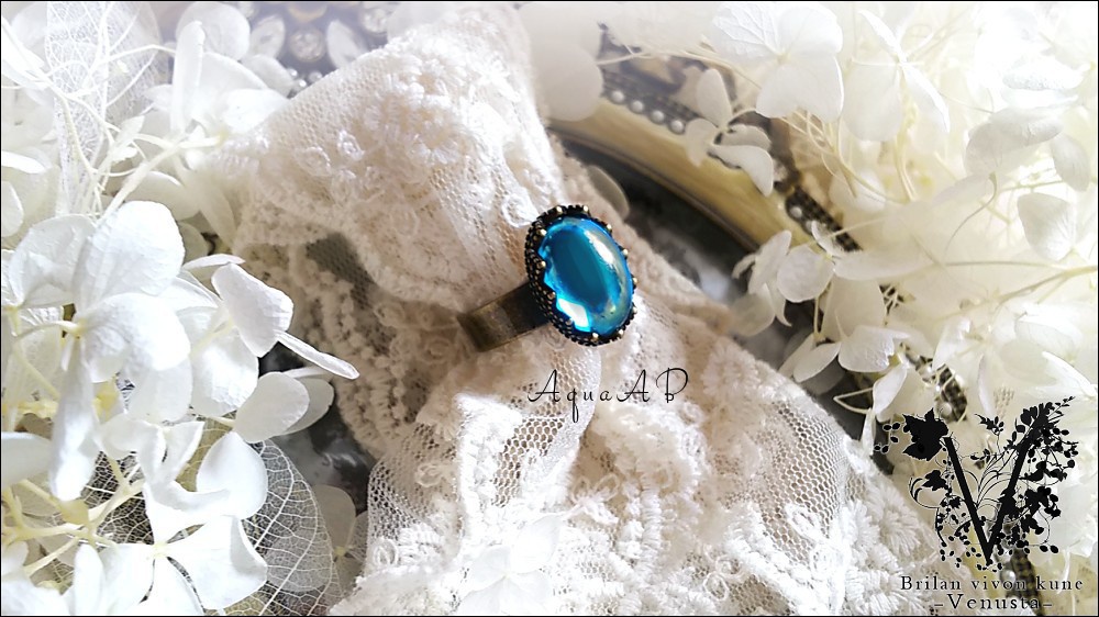 *オーロラの輝き-金古美リング-*