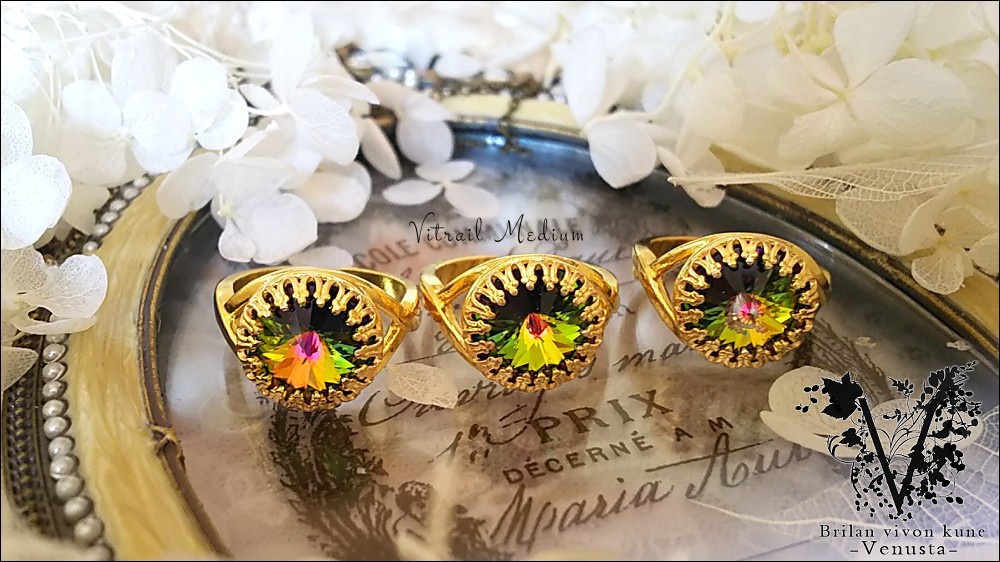 *魅惑のヴィトレイルミディアムのベゼルリング-Vintage-*