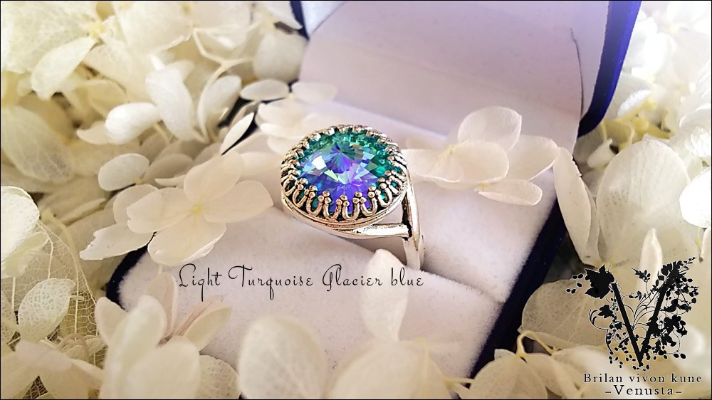 *華やかな碧の輝き、ベゼルリング-Vintage-*