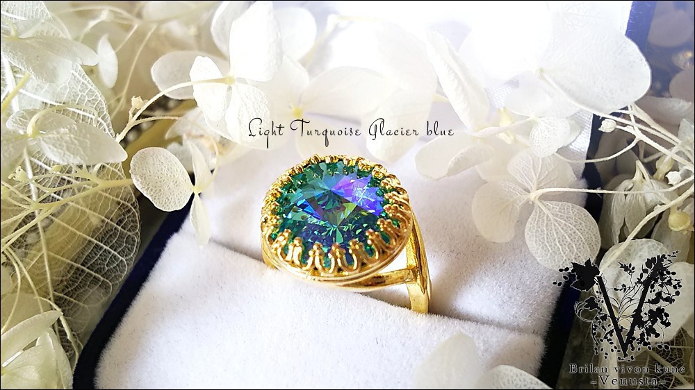 *華やかな碧の輝き、ベゼルリング-Vintage-*
