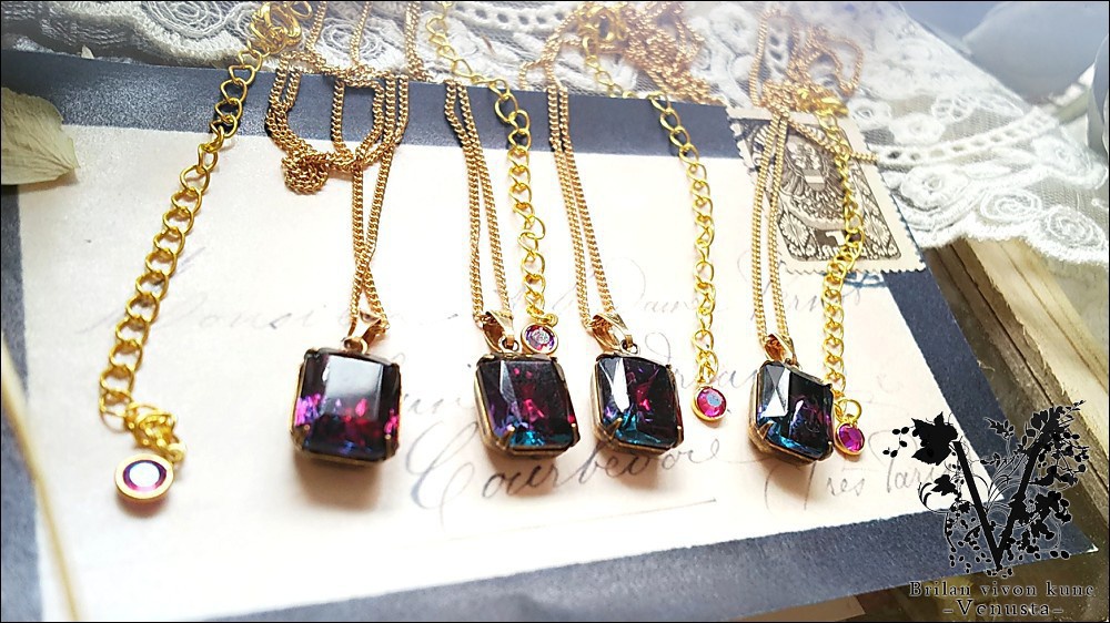 *大人びた濃厚なダークカラーネックレス-Vintage-*