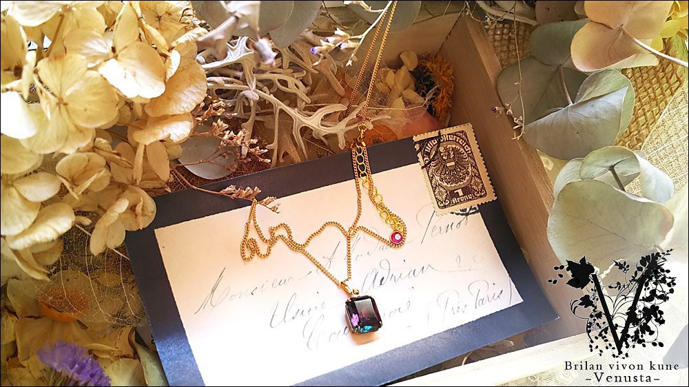 *大人びた濃厚なダークカラーネックレス-Vintage-*