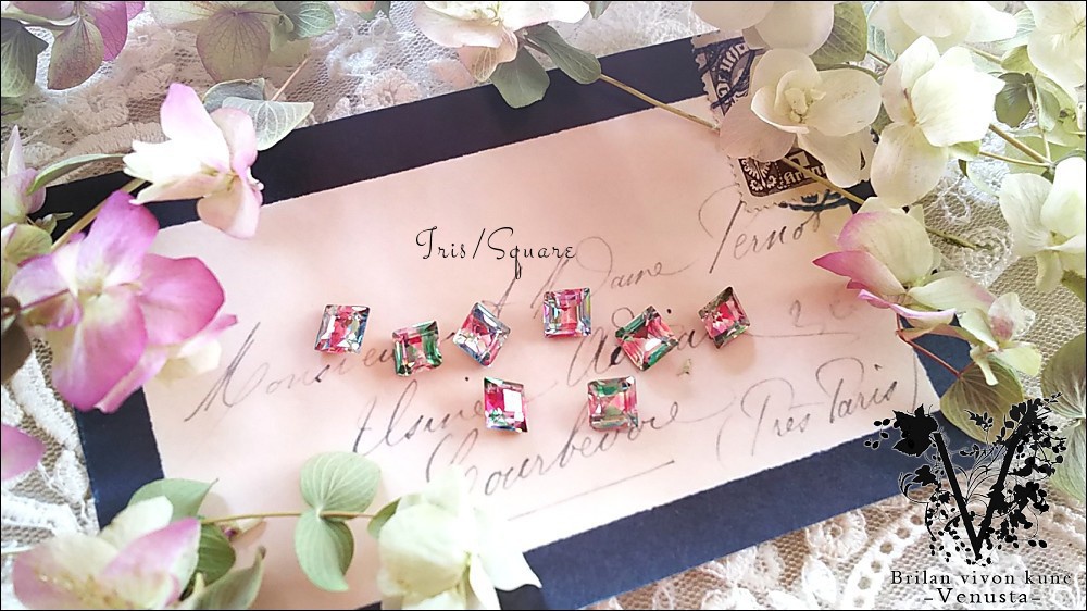 *アイリスのスクエア型リングネックレス-Vintage-*