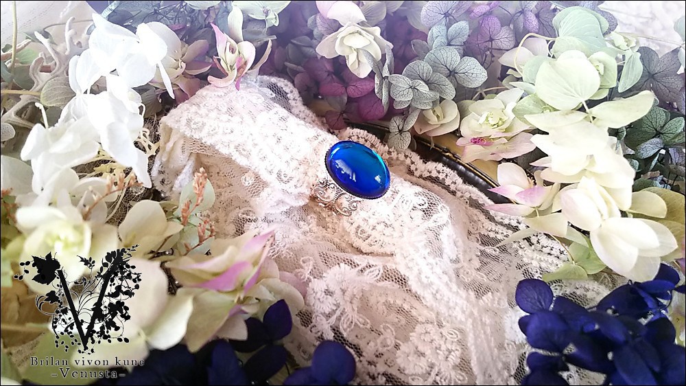 *深海色の夜明け・白銀リング-Vintage-*