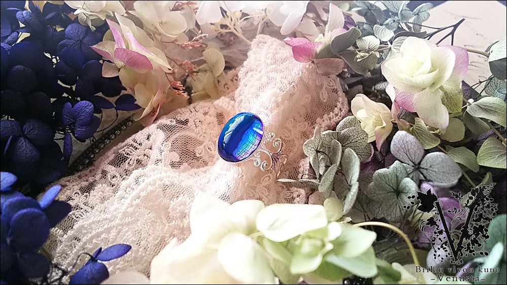 *深海色の夜明け・白銀リング-Vintage-*