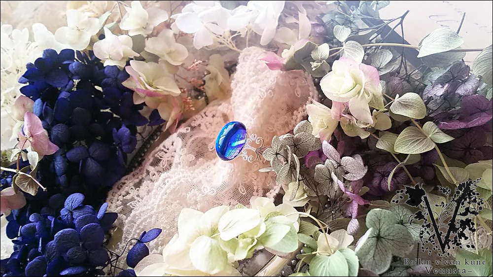 *深海色の夜明け・白銀リング-Vintage-*