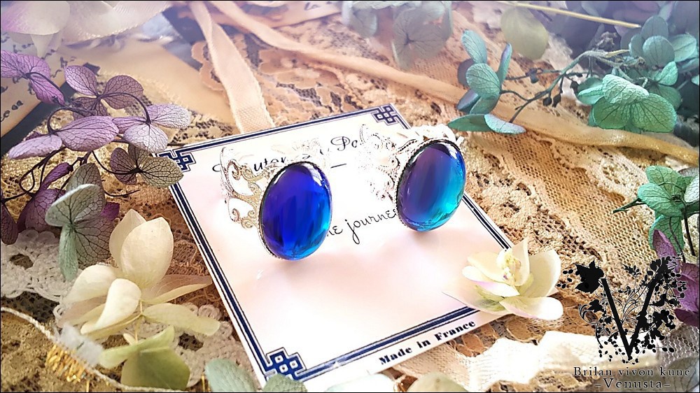 *深海色の夜明け・白銀リング-Vintage-*